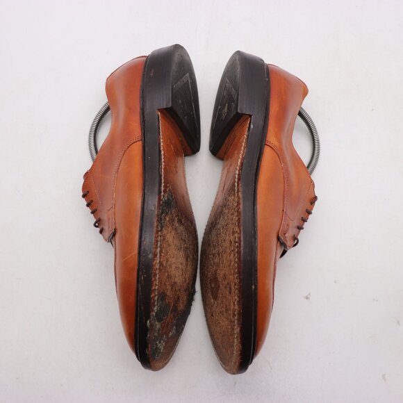 Allen Edmonds Walton Shoes Men\'s 10 D Brown Leather Split Toe Dress Derby USA main image 4